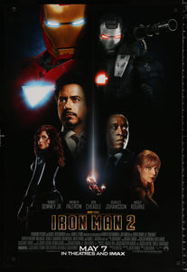 An original movie poster for the Marvel film Iron Man 2