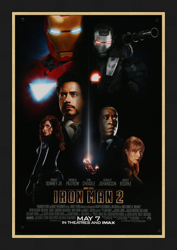 An original movie poster for the Marvel film Iron Man 2