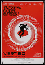 Load image into Gallery viewer, An original Italian re-release poster for the Alfred Hitchcock film Vertigo