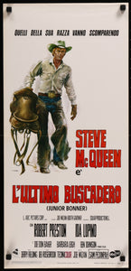 An original Italian movie poster for the Steve McQueen film Junior Bonner