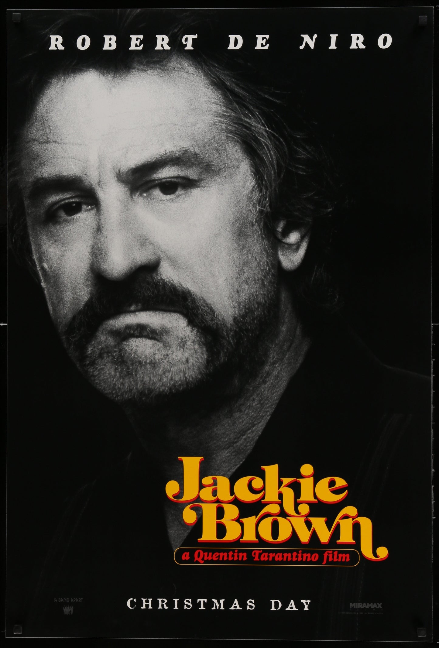 An original movie poster for the Quentin Tarantino film Jackie Brown