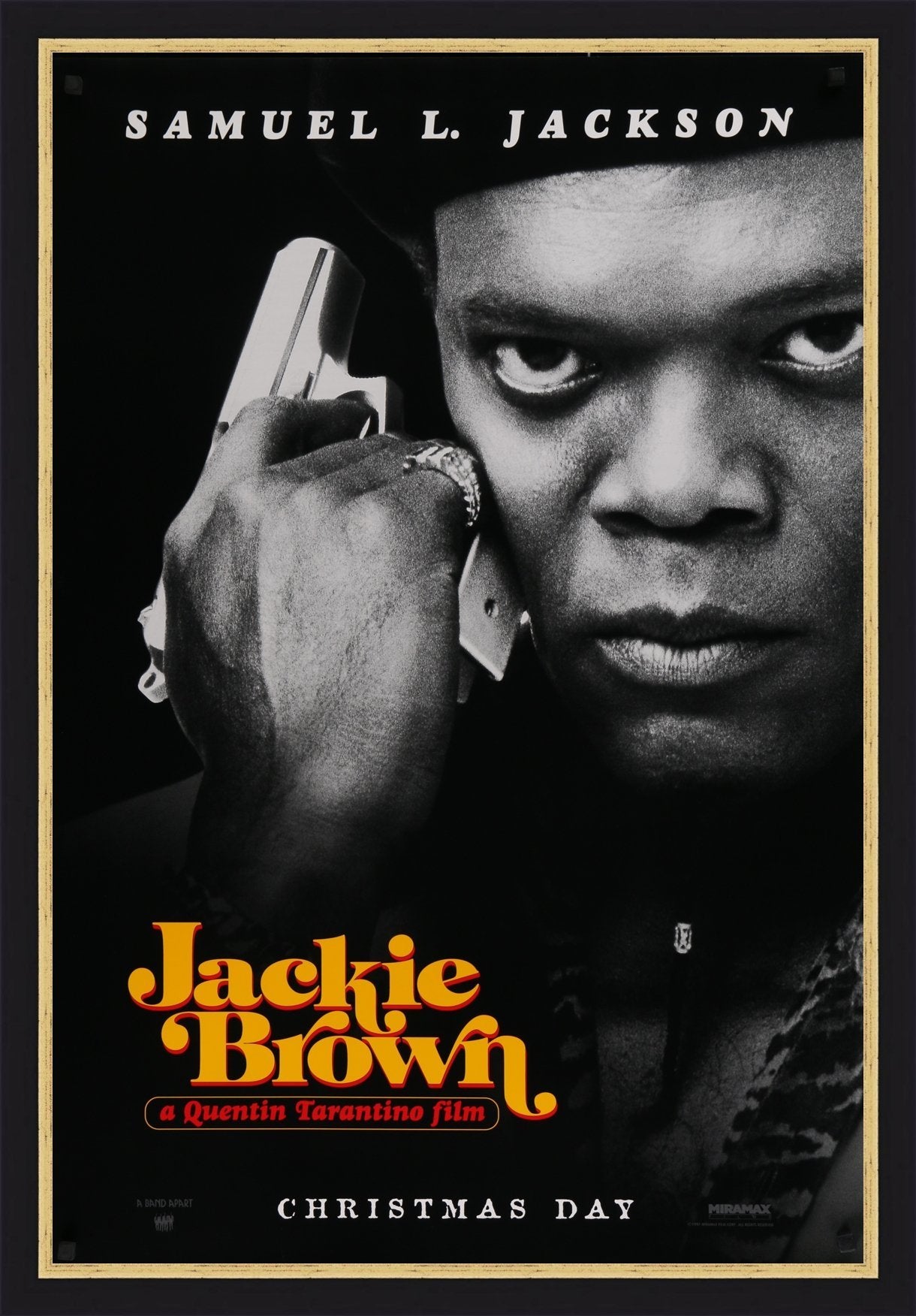 An original movie poster for the Quentin Tarantino film Jackie Brown