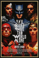 Load image into Gallery viewer, An original movie poster for the film Justice League