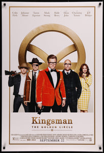 An original movie poster for the film Kingsman The Golden Circle