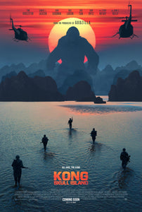 An original movie poster for the film Kong Skull Island