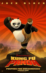 An original movie poster for the film Kung Fu Panda