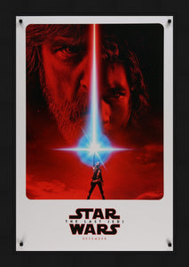 An original one sheet teaser movie poster for Star Wars VIII - The Last Jedi