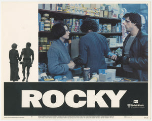 An original lobby card for the film Rocky