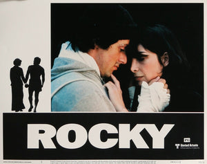 An original lobby card for the Sylvester Stallone film Rocky