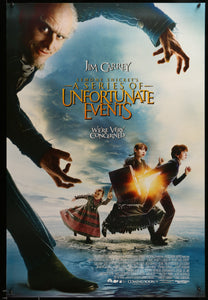 An original movie poster for Lemony Snicket's A Series of Unfortunate Events
