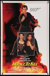 An original movie poster for the James Bond film Licence to Kill