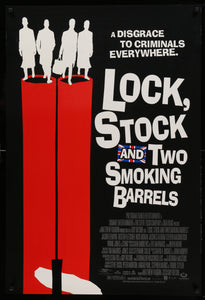 An original movie poster for Guy Ritchie's Lock, Stock and Two Smoking Barrels