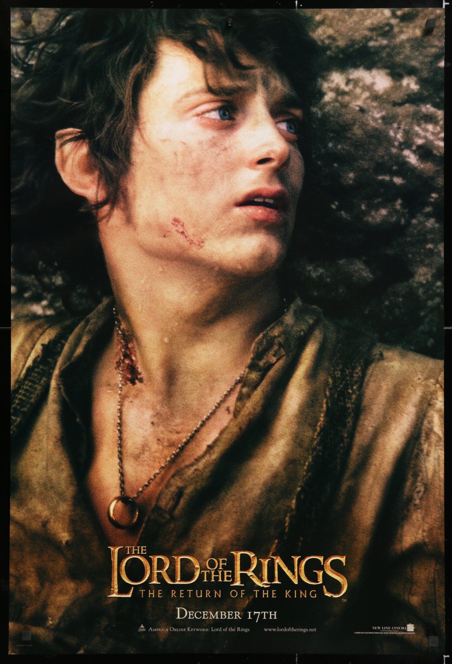 An original movie poster for the film Lord of the Rings: The Return of the King