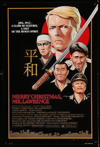 An original movie poster for Merry Christmas Mr Lawrence starring David Bowie