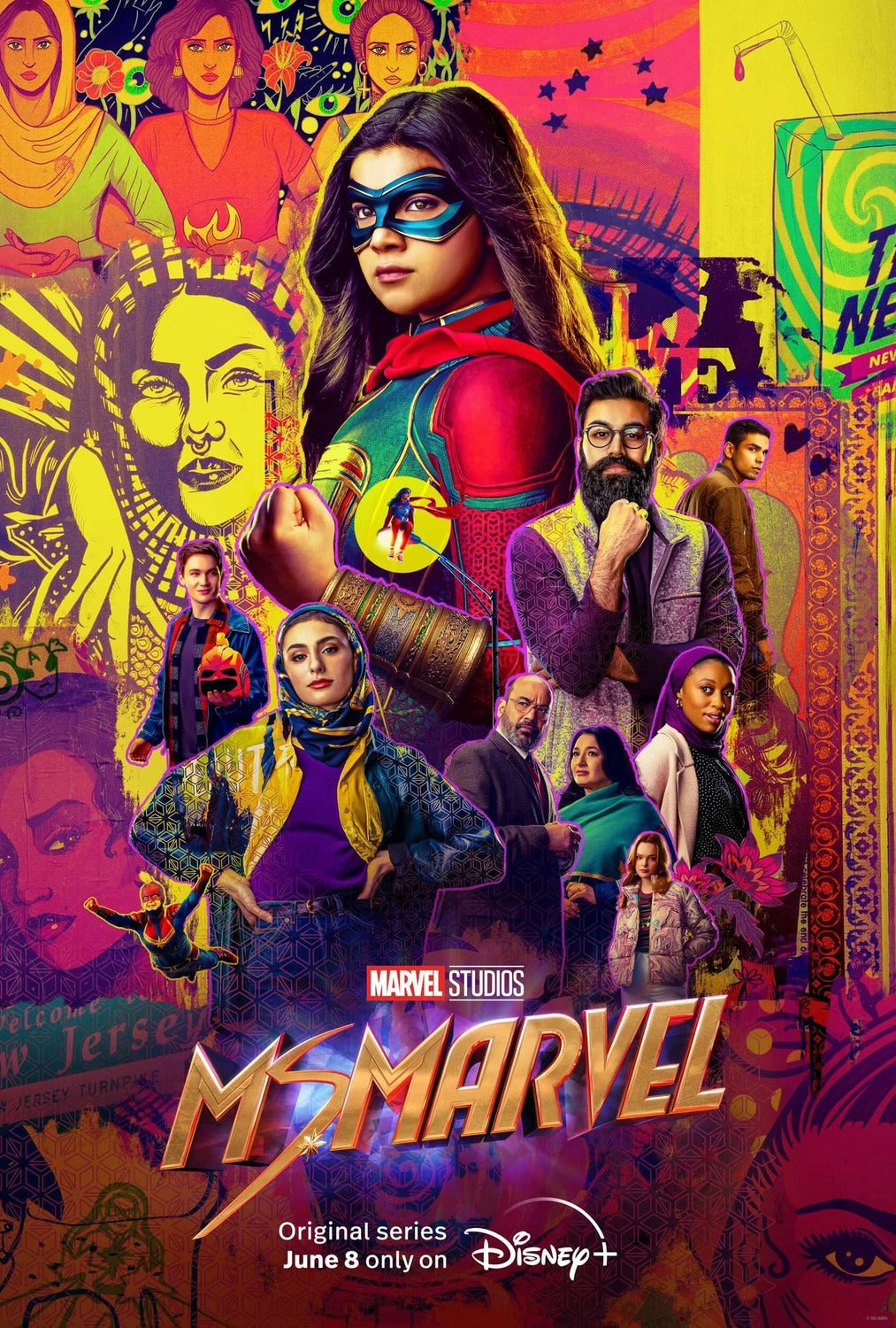 An original movie poster for the Disney+ MCU series Ms Marvel
