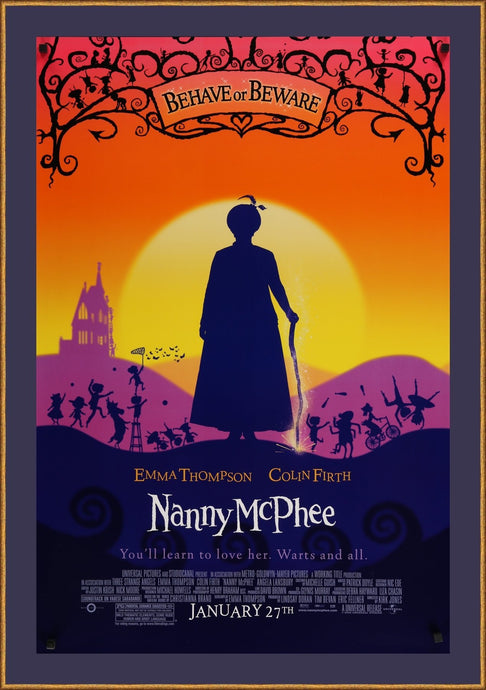 An original movie poster for Nanny McPhee