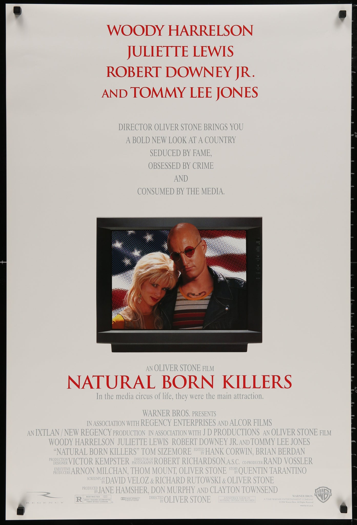 Natural Born Killers 1994 Original Movie Poster Art of the Movies