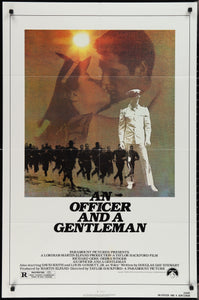 An original movie poster for the film An Officer and a Gentleman