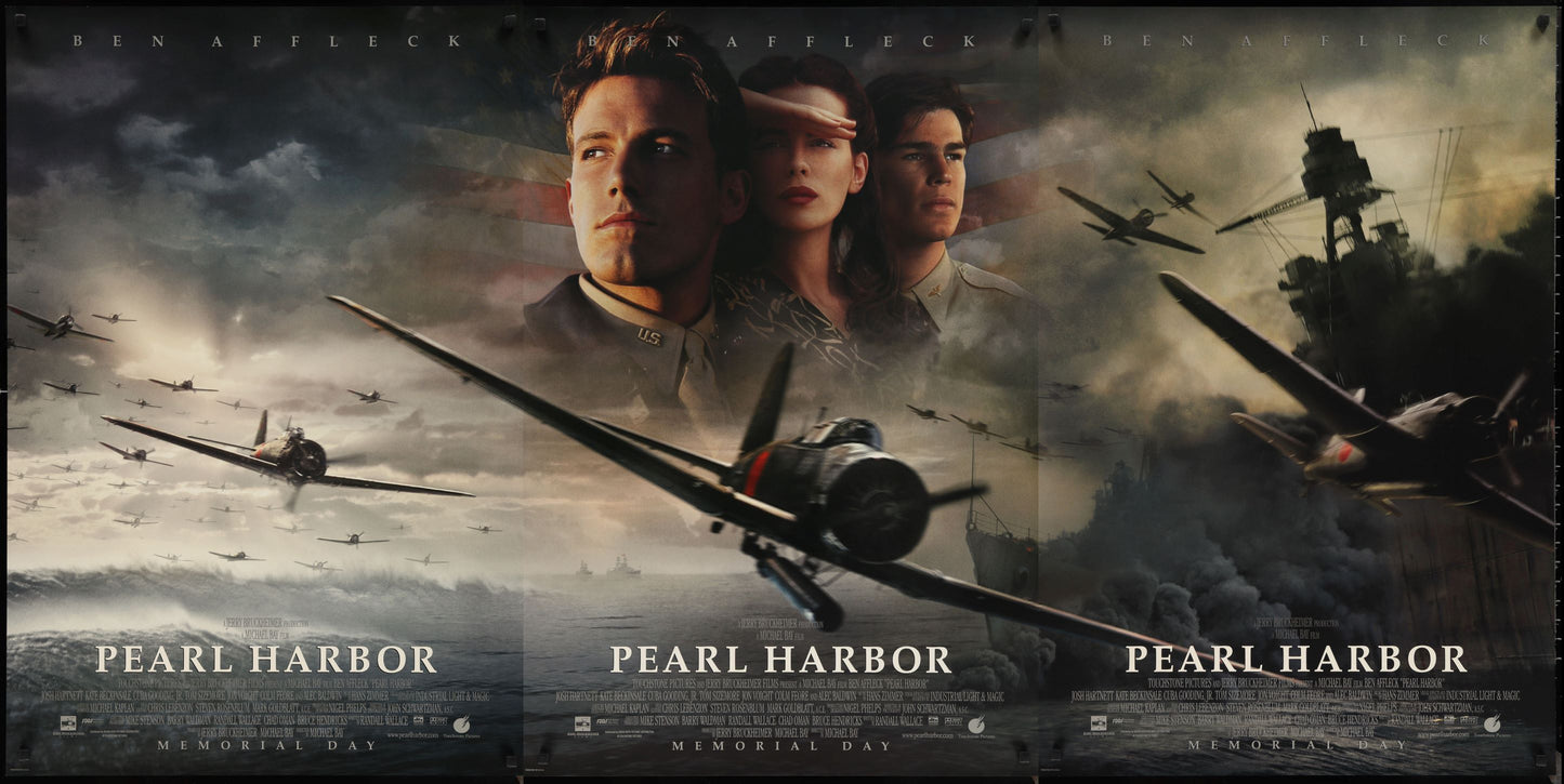 An original set of movie posters for the film Pearl Harbor (Harbour)