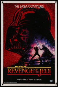 An original 'Revenge' movie poster for the Star Wars film Return of the Jedi