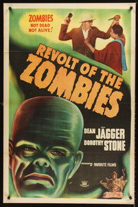 An original one sheet movie / film poster for Revolt of the Zombies