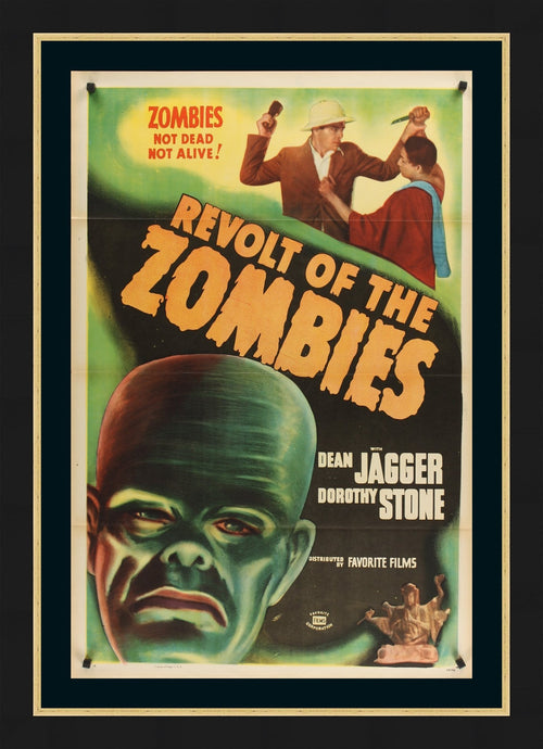 An original one sheet movie / film poster for Revolt of the Zombies