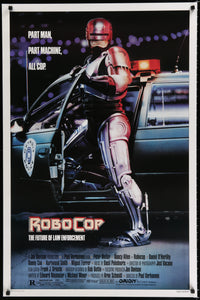 An original movie poster for the film Robocop