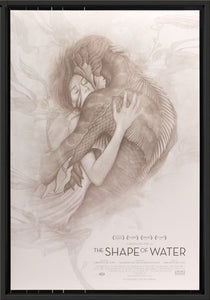 An original movie poster for the film The Shape of Water