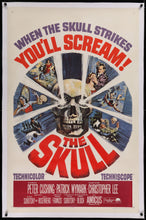 Load image into Gallery viewer, An original movie poster for the horror film The Skull