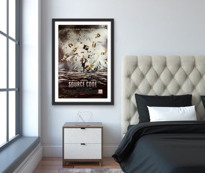 An original movie poster for the Jake Gyllenhaal film Source Code