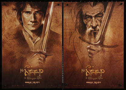 A set of four character posters for the Hobbit / Lord of the Rings films