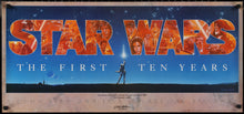 Load image into Gallery viewer, An original Star Wars The First Ten Years poster signed by John Alvin