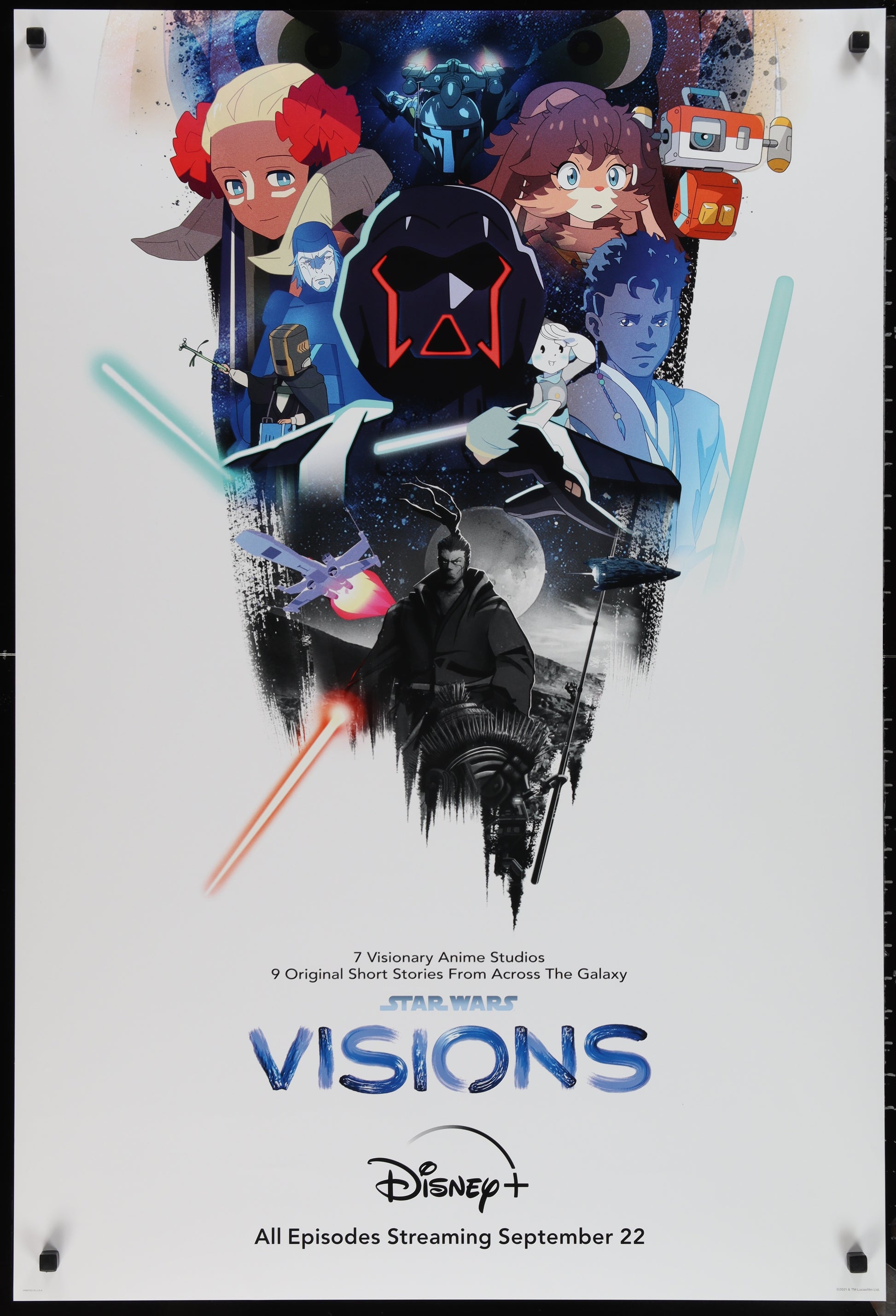 An original one sheet poster for the Disney+ TV series Star Wars Vision
