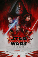 Load image into Gallery viewer, An original movie poster for the Star Wars film The Last Jedi, episode 8