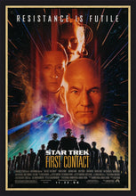 Load image into Gallery viewer, An original movie poster for the film Star Trek First Contact