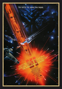 An original movie poster for the film Star Trek VI The Undiscovered Country
