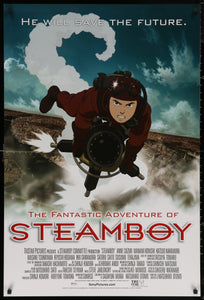 An original movie poster for the animated film Steamboy