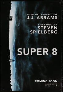 An original movie poster for the film SUPER 8