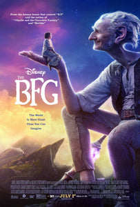 An original movie poster for the Steven Spielberg film The BFG, based on the story by Roald Dahl