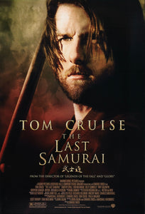 An original movie poster for the Tom Cruise film The Last Samurai