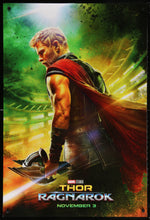 Load image into Gallery viewer, An original movie poster for the Marvel film Thor : Ragnarok