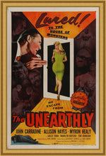 Load image into Gallery viewer, An original movie poster from 1957 for Boris Petroff&#39;s film Unearthly
