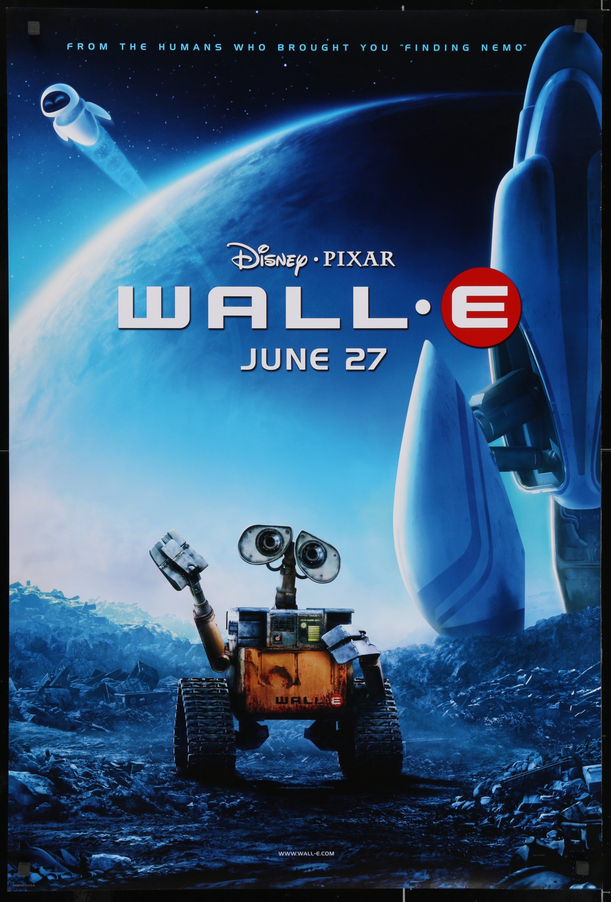 An original movie poster for Disney & Pixar's WALL-E