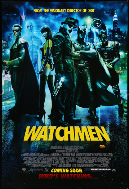 An original movie poster for the film Watchmen