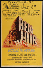 Load image into Gallery viewer, An original window card movie poster for the film Ben Hur