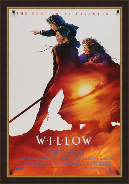 An original movie poster for the film Willow