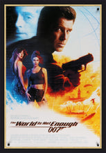 Load image into Gallery viewer, An original movie poster for the James Bond film The World Is Not Enough