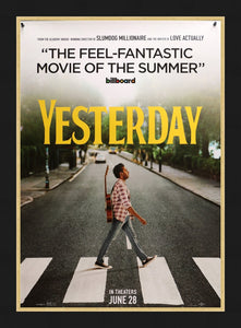 An original movie poster for the film Yesterday featuring the music of The Beatles