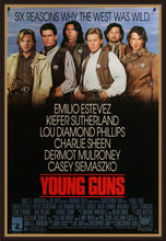 Load image into Gallery viewer, An original movie poster for the film Young Guns